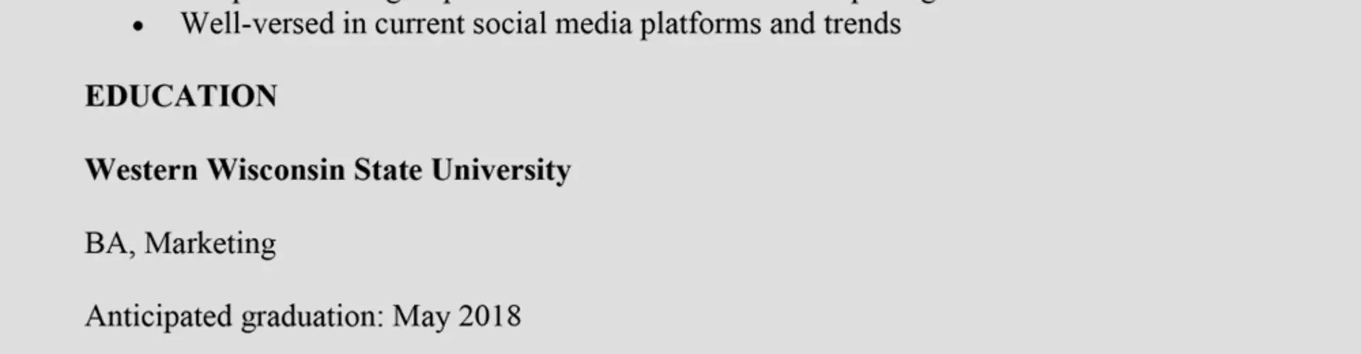 How to write a college student resume (with examples)