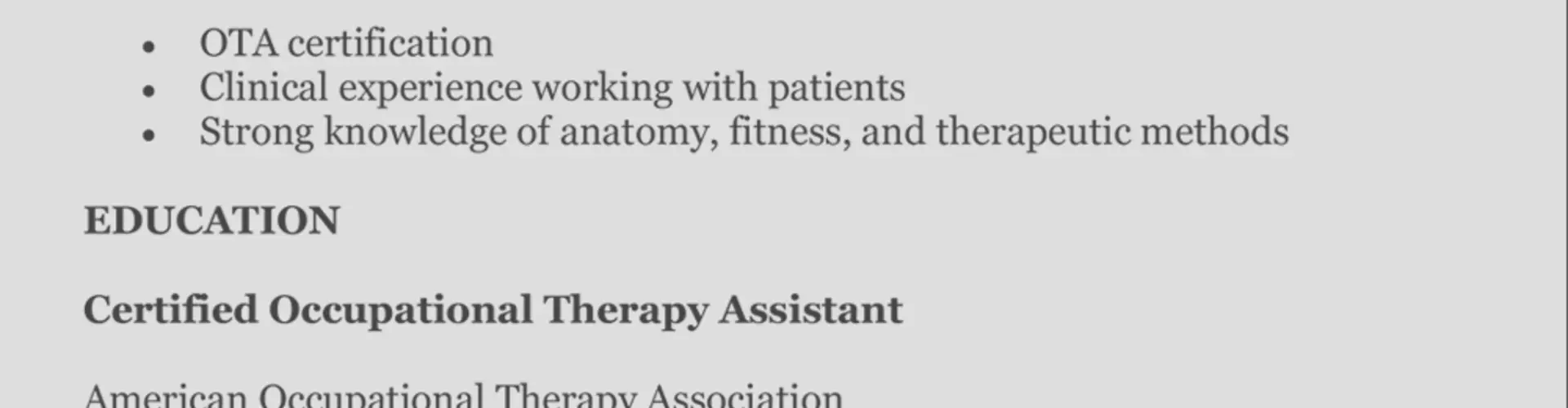 How to Write a Perfect Occupational Therapist Resume How to Write a Perfect Occupational Therapist Resume